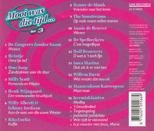 Chiel Montagne Presenteert Mooi Was Die Tijd... Deel 3 : Back